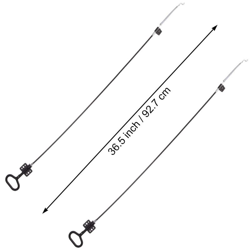 STARVAST Sofa Recliner Cables, 2Pcs Couch Release Cables Replacement D Ring Couch Recliner Pull Handle, Hook Exposed Cable Length (4.75") Total Length 36.5 Inch - Image 4